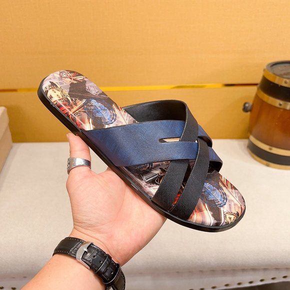 Versace 2023 official website new casual fashion slippers